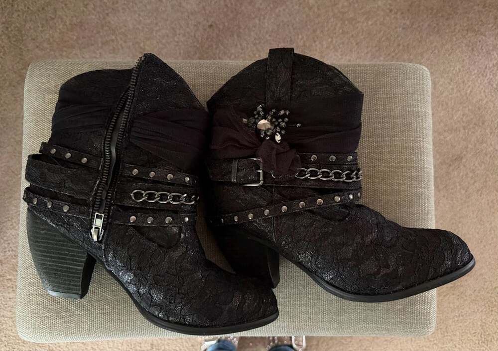 Not Rated Bottines Midas Ankle boots black with sparkles 9.5